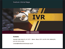 Tablet Screenshot of institutovitoriaregia.com